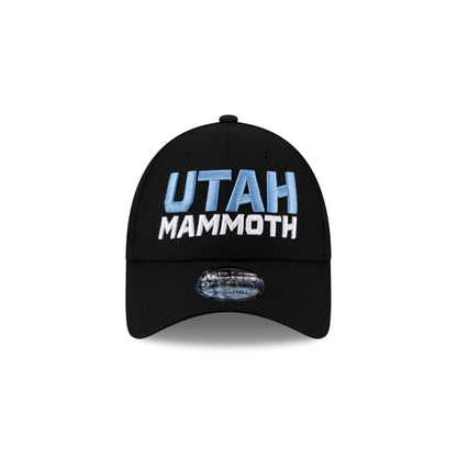 Utah Mammoth Black Stack 9FORTY Snapback Hat