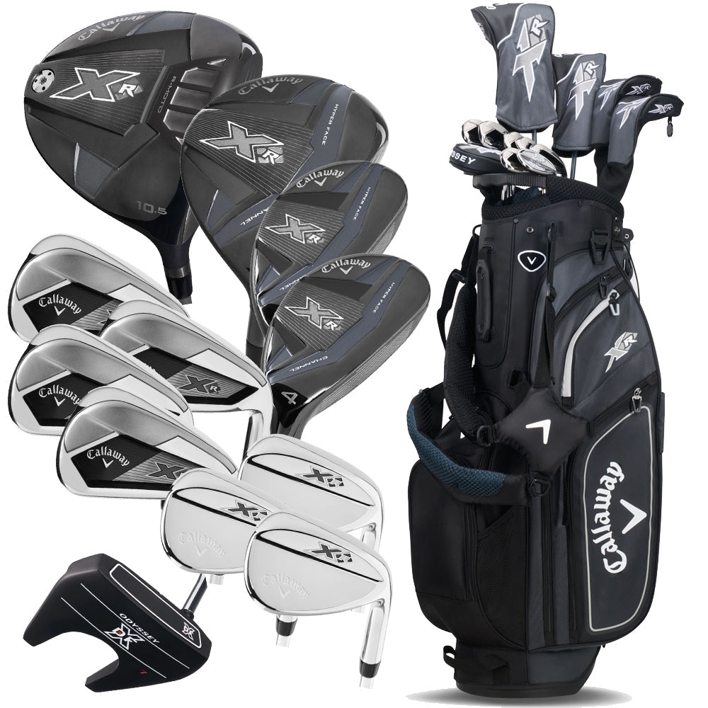 Callaway XR 13-teiliges Standbag-Paketset – Schwarz/Silber – Stahl
