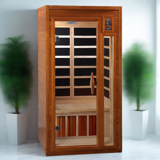 Dynamic Barcelona Infrarot-Sauna mit niedrigem elektromagnetischen Feld für 1–2 Personen