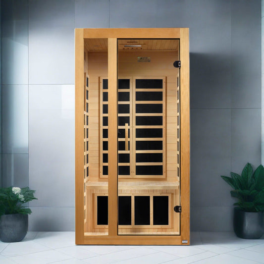 Dynamic Saunas Gracia Infrarotsauna für 1–2 Personen mit niedrigem elektromagnetischen Feld