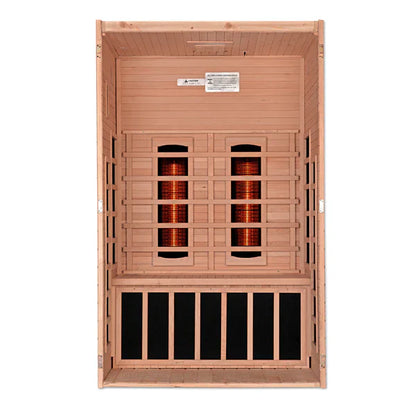 Dynamic Santiago Infrarotsauna für 2 Personen mit nahezu Null EMF