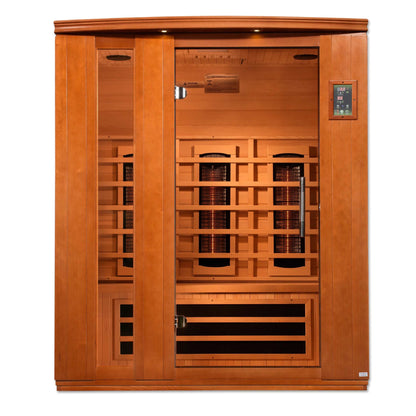Dynamic Lugano Infrarotsauna für 3 Personen mit nahezu Null-Vollspektrum