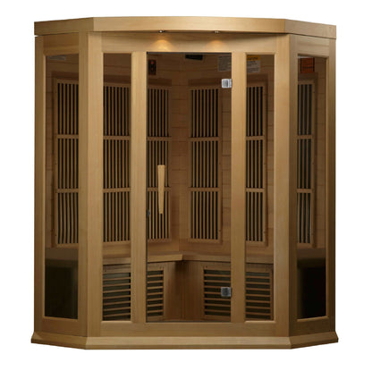 Maxxus 3-Personen-Ecksauna mit niedrigem EMF-Ferninfrarot
