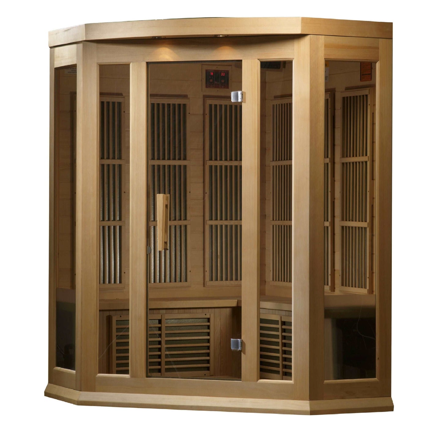 Maxxus 3-Personen-Ecksauna mit niedrigem EMF-Ferninfrarot