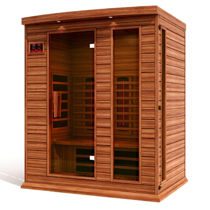 Maxxus Infrarotsauna mit nahezu Null EMF für 3 Personen
