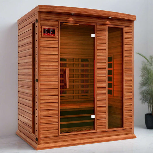 Maxxus Infrarotsauna mit nahezu Null EMF für 3 Personen