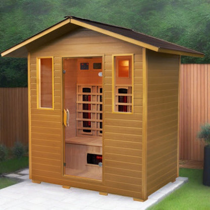 SunRay Cayenne Infrarotsauna für den Außenbereich für 4 Personen