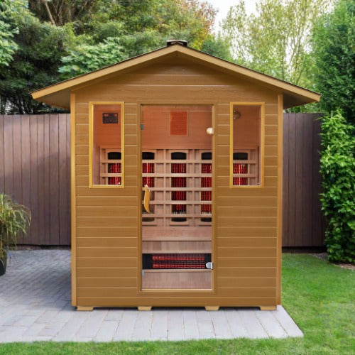 SunRay Cayenne Infrarotsauna für den Außenbereich für 4 Personen